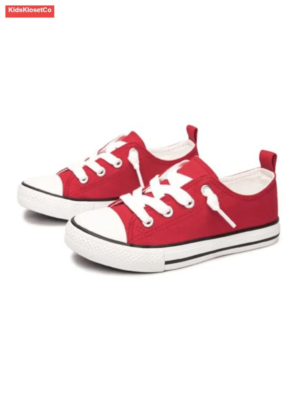 Canvas Slip On Sneakers No Tie Low Top School Shoes
